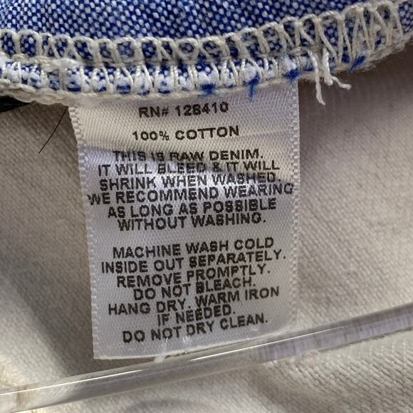 SID MASHBURN Size 32 Cream Twill Cotton Slim Tapered Button Fly Jeans - Picture 6 of 6